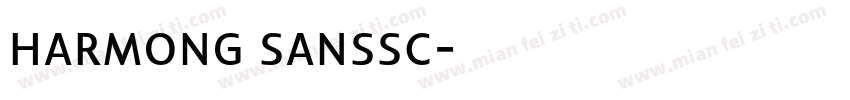 harmong sanssc字体转换